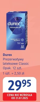 Prezerwatywy lateksowe Durex Classic promocja w Drogerie DM