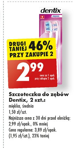 Szczoteczka do zębów miękka Dentix promocja