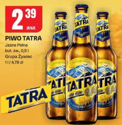 Piwo Tatra Jasne Pełne Grupa Żywiec promocja w Chorten