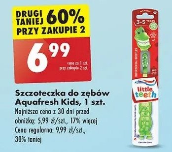 Szczoteczka do zębów 3-6 Aquafresh little teeth promocja