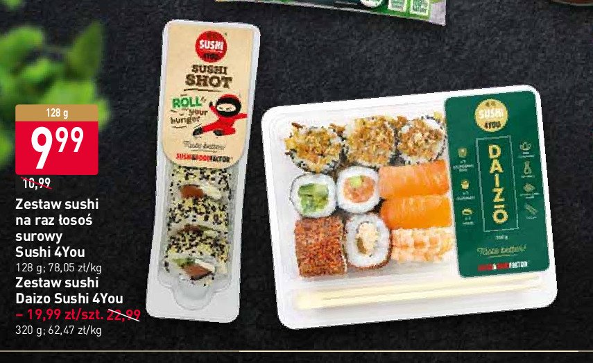 Sushi shot 艂oso艣 surowy Sushi 4you promocja