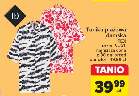 Tunika pla偶owa damska s-xl Tex promocja