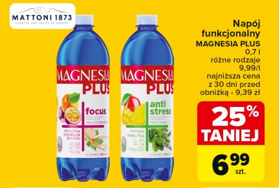 Napój anti stress Magnesia plus promocja