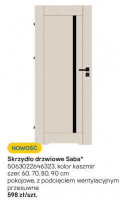 Skrzydło drzwiowe Saba promocja w Castorama