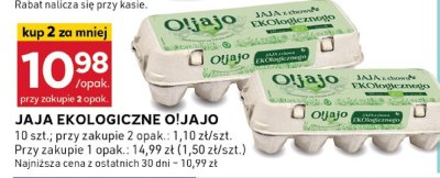 Jaja ekologiczne Oijajo promocja w Stokrotka