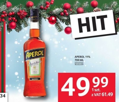 Likier Aperol 11% 700 ml promocja w Selgros