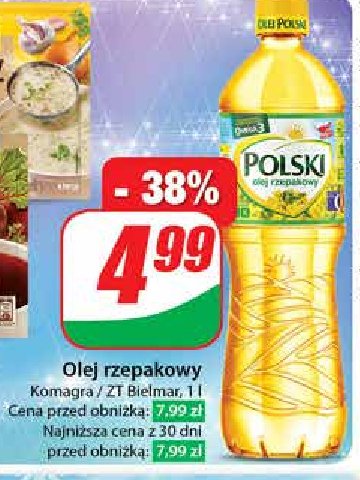 Olej rzepakowy Polski promocja w Dino