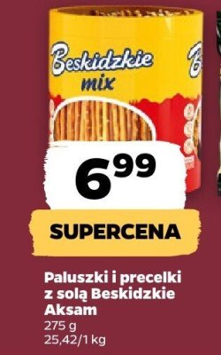 Paluszki i precelki z solą mix promocja w Netto