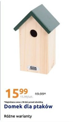 Domek dla ptaków promocja w Action