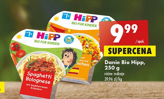 Spaghetti bolognese w miseczce Hipp promocja