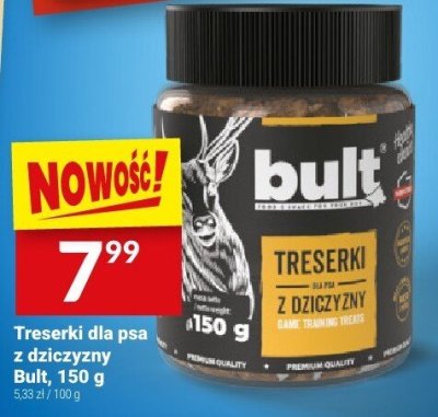 Treserki dla psa z dziczyzny Bult promocja w Twój Market