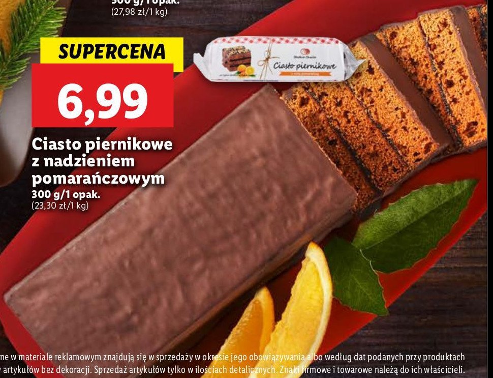 Ciasto piernikowe z nutą pomarańczową promocja