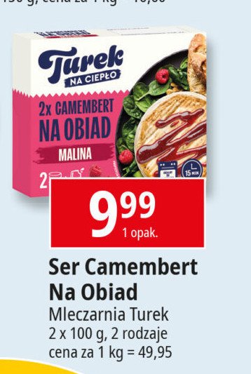 Ser camembert na ciepło z sosem z malin Turek naturek promocja