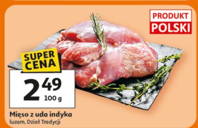 Mięso z uda indyka luzem, Dział Tradycji promocja w Auchan