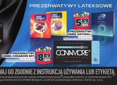 Prezerwatywy Unimil Natural promocja w Stokrotka