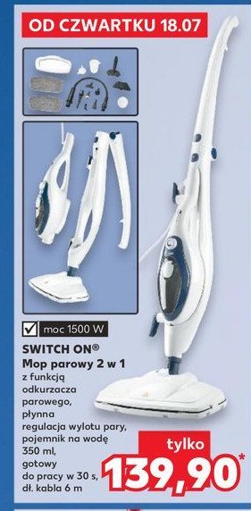 Mop parowy 2w1 Switch on promocja