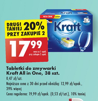 Tabletki do zmywarek lemon Kraft all in one promocja