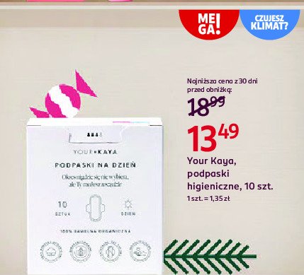 Podpaski na dzień Your kaya promocja w Rossmann