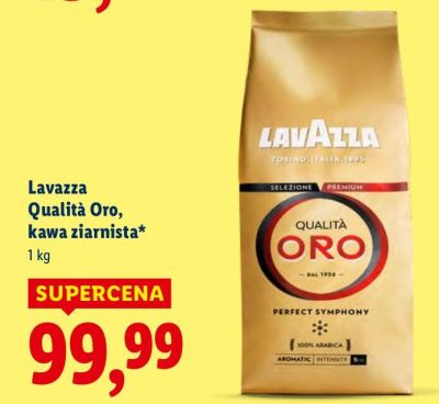 Kawa Lavazza Qualità Oro ziarnista promocja w Lidl