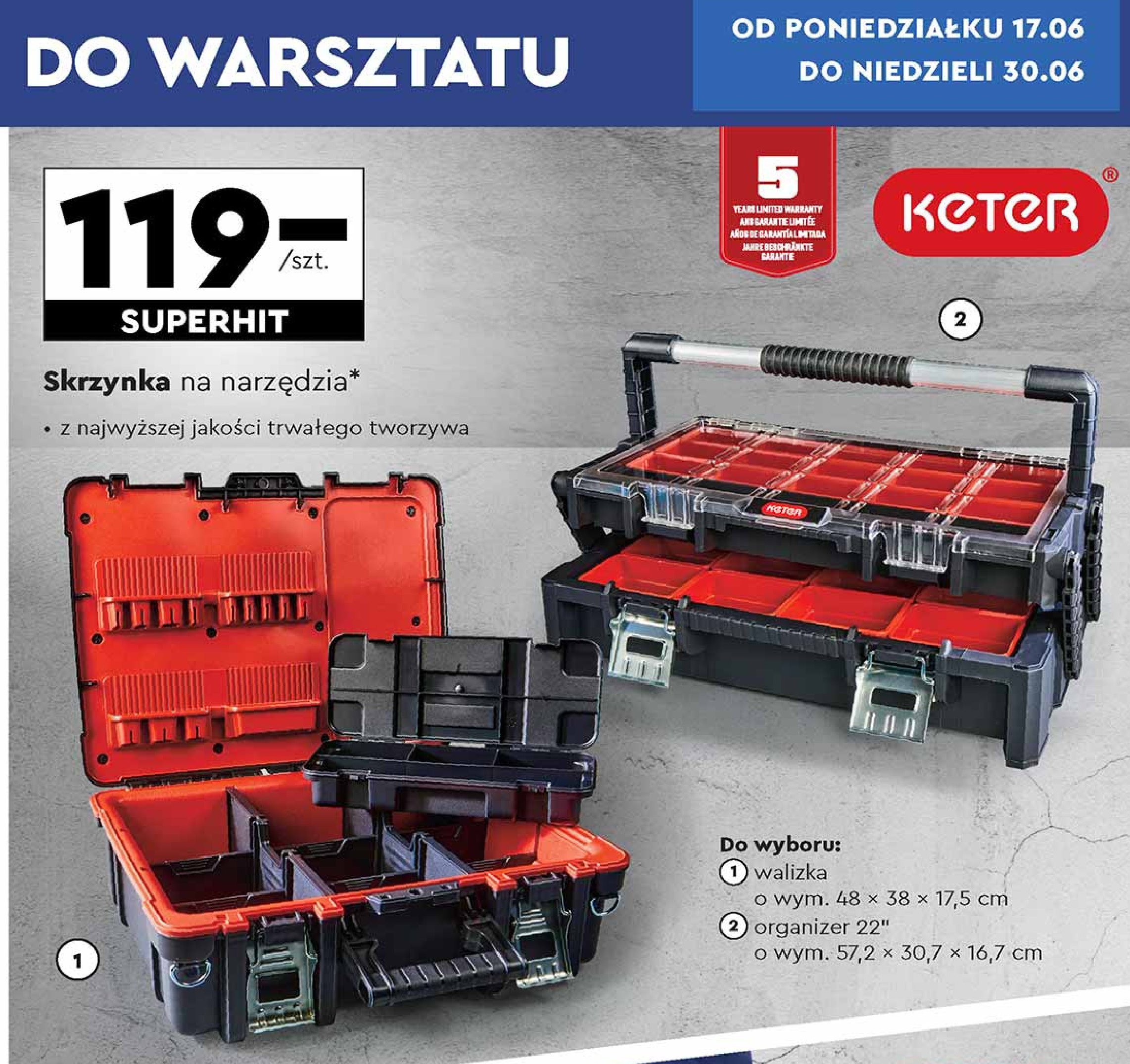 Skrzynka na narzędzia 48 x 38 x 17.5 cm Keter promocja