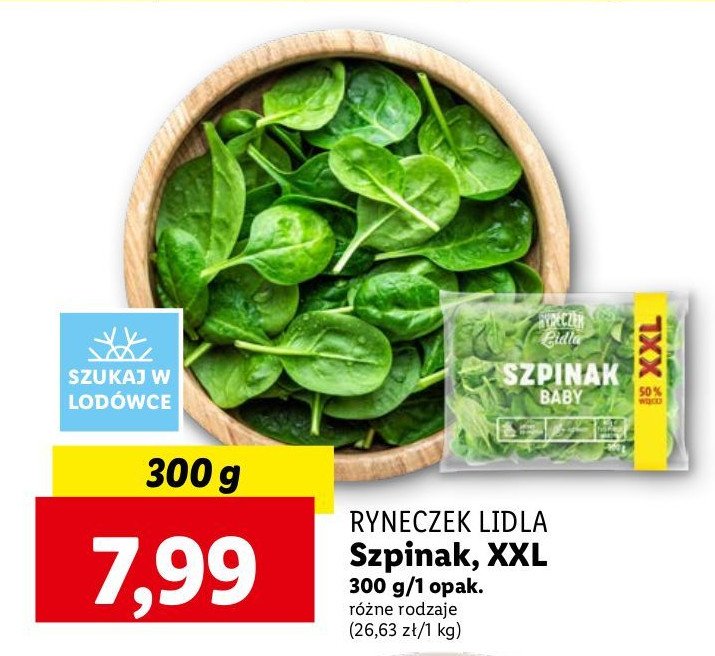 Szpinak młody Ryneczek lidla promocja