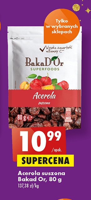 Acerola suszona Bakad'or promocja