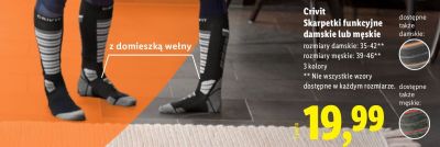 Skarpetki funkcyjne damskie promocja w Lidl