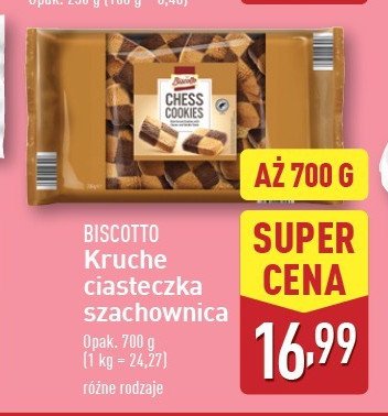 Ciastka kruche kakao-wanilia Biscotto promocja w Aldi