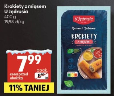 Krokiety z mięsem U Jędrusia promocja w Delikatesy Centrum