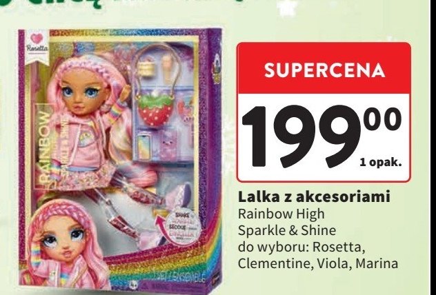 Lalka viola z akcesoriami Rainbow high promocja w Intermarche