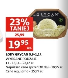 Lody pistacjowe Grycan promocja