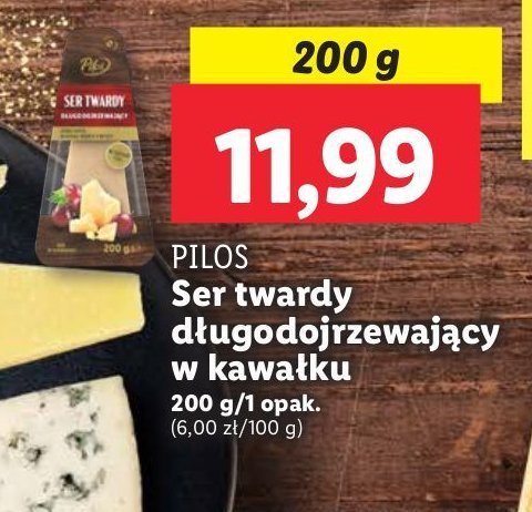 Ser twardy długo dojrzewający Pilos promocja