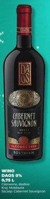 Wino DAOS 0% czerwone słodkie Cabernet Sauvignon 0,75 L promocja w Duży Ben