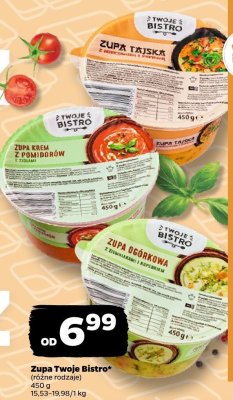 Zupa Twoje Bistro różne rodzaje promocja w Netto