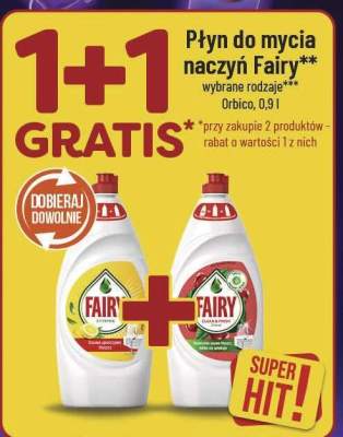 Płyn do mycia naczyń Fairy wybrane rodzaje promocja w POLOmarket