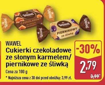 Cukierki czekoladowe słony karmel Wawel promocja