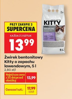 Żwirek bentonitowy promocja w Biedronka