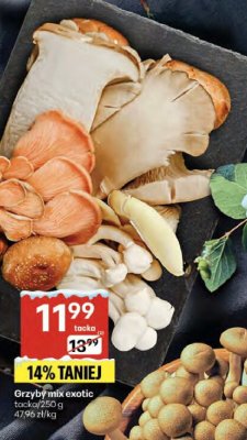 Grzyby mix exotic promocja w Delikatesy Centrum