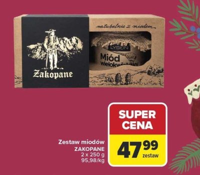 Zestaw miodów ZAKOPANE 2 x 250 g promocja w Carrefour Market