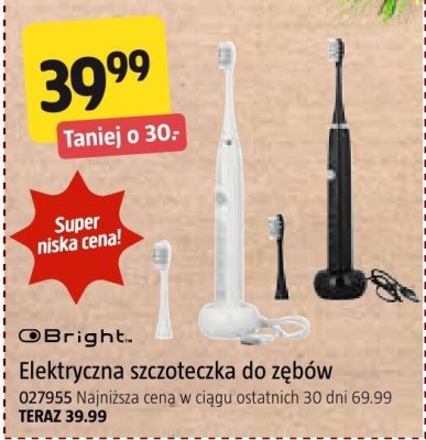Szczoteczka do zębów elektryczna Bright promocja w Jula