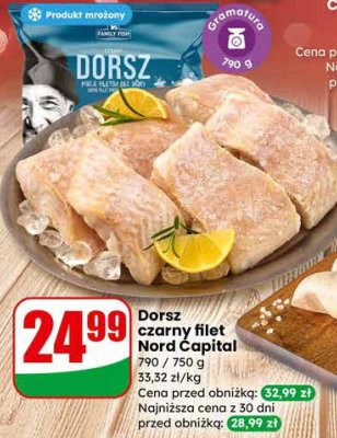 Dorsz czarny filet  promocja w Dino