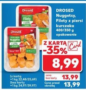 Filety z piersi kurczaka łagodne Drosed promocja