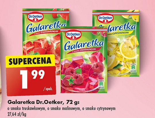 Galaretka malinowa Dr. oetker promocja