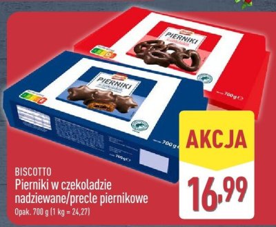 Pierniki w czekoladzie nadziewane  promocja w Aldi