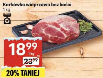 Karkówka wieprzowa bez kości promocja w Delikatesy Centrum