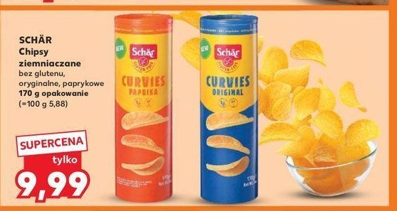 Chipsy ziemniaczane original Schar promocja