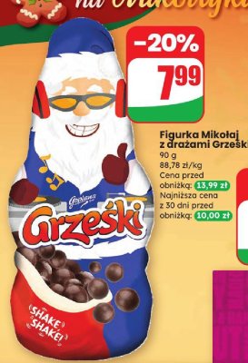 Figurka Mikołaj z drażami  promocja w Dino