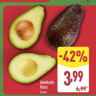Awokado Hass 1 szt. promocja w Aldi
