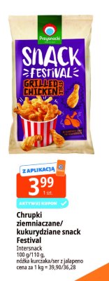 Chrupki ziemniaczane/kukurydziane snack Festival promocja w Leclerc