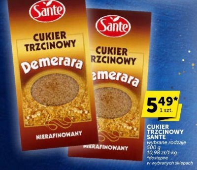 Cukier trzcinowy SANTE Demerara promocja w Euro Sklep